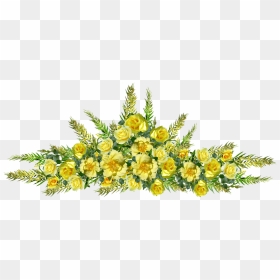Yellow Flower Decoration Png, Transparent Png - yellow roses png