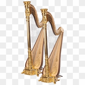 Two Gold Aoyama Harps - Harp Gold, HD Png Download - harp png
