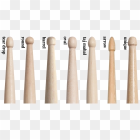 Drumstick Anatomy 05 Tip Shapes - Drum Stick Sizes, HD Png Download - drumstick png
