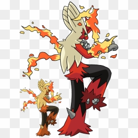 Mega Blaziken By Matsuyama-takeshi - Pokemon Shiny Mega Blaziken, HD Png Download - blaziken png