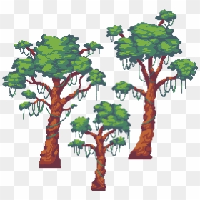 Jungle Tree Pixel Art , Png Download - Jungle Tree Pixel Art, Transparent Png - jungle tree png