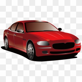 Red Car Vector Png , Png Download - Vector Car Illustration Png, Transparent Png - red car png