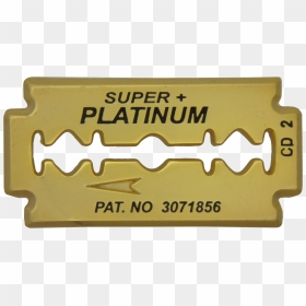 Gold Razor Blade Png, Transparent Png - blade png