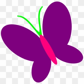Purple Butterfly Clip Art - Spring Clipart Butterfly, HD Png Download - purple butterfly png