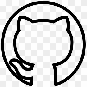 Social Github Outline - Github Svg Logo White, HD Png Download - github png