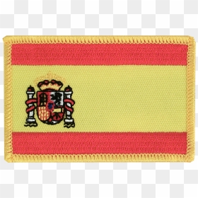 Spain With Crest Flag Patch, HD Png Download - spain flag png