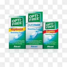 Opti-free® Rewetting Drops - Eye Drop For Contact Lenses, HD Png Download - supply drop png
