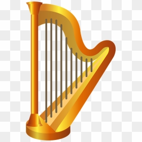Harp Musical Instrument Clipart - ハープ イラスト フリー, HD Png Download - harp png