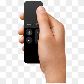 Apple Tv Remote In Hand, HD Png Download - tv remote png
