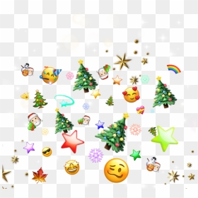#ftestickers #stickers #tree #christmastree #emotions - Christmas Day, HD Png Download - christmas tree emoji png