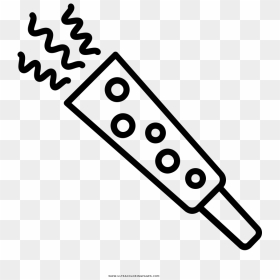 Party Blower Coloring Page - Party Blower Coloring Sheet, HD Png Download - party blower png