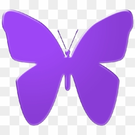 Purple Clipart Butterfly - Clipart Purple Butterfly, HD Png Download - purple butterfly png