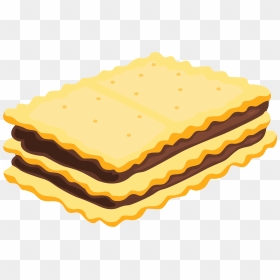 Sandwich Biscuit With Chocolate Png Clipart Picture - Biscuit Clipart, Transparent Png - biscuit png