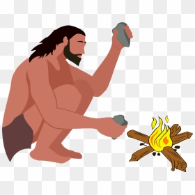 Fire In Stone Age, HD Png Download - caveman png