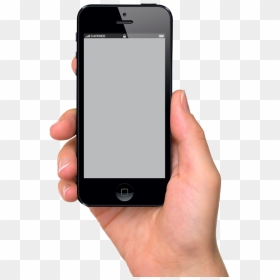 Hand Holding Iphone - Hand Holding Black Iphone, HD Png Download - hand holding iphone png