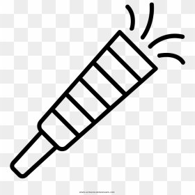 Party Blower Coloring Page - Clipart Syringe Png, Transparent Png - party blower png