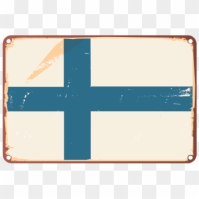 Finland Flag Grunge Style - Cross, HD Png Download - grunge cross png