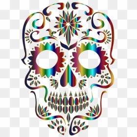 Transparent Sombra Skull Png - Sugar Skull Silhouette, Png Download - sombra skull png