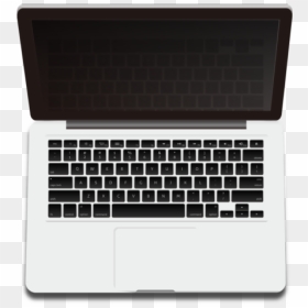 Open Laptop Macbook Png Transparent Image - Spanish Keyboard Layout Macbook, Png Download - macbook hearts png