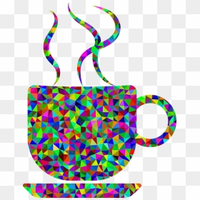 Transparent Coffee Cup Silhouette Png - Colorful Coffee Cup Clipart, Png Download - coffee emoji png