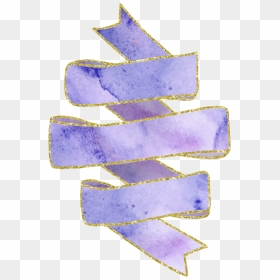 #purple #banner #pastel #sticker #gold #outline - Transparent Pastel Banners, HD Png Download - purple banner png