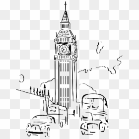 Big Ben Drawing Tower Painting Xyz - Big Ben Drawing Png, Transparent Png - big ben png