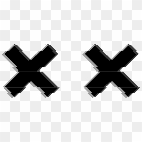#cross #edgy #grunge #aesthetic #x #xx #black #glitch - Cross, HD Png Download - grunge cross png