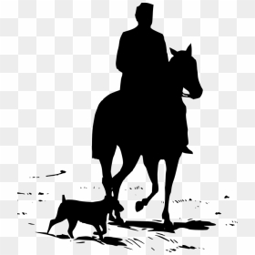 Transparent Cowboy Silhouette Png - Horse Riding Silhouette Clipart, Png Download - cowboy silhouette png