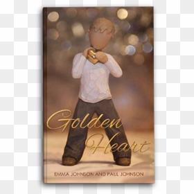 Book Blogger, Dr Ficticity, Showcased The Book Golden - Golden Heart Book, HD Png Download - instagram heart png