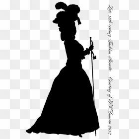 Transparent Fashion Model Silhouette Png - 18th Century Fashion Silhouette, Png Download - model silhouette png