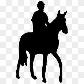 And Rider Silhouette At - Silhouette Horse And Rider, HD Png Download - cowboy silhouette png