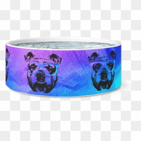 Cool Bulldog Dog Bowl - Pug, HD Png Download - dog bowl png