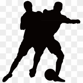 Football Player Silhouette Clipart Image Football Player - Soccer Silhouette Tackle Png, Transparent Png - football player silhouette png