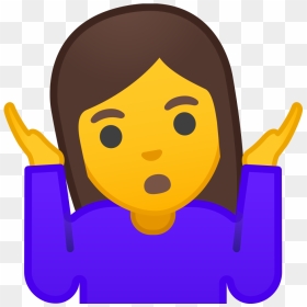 Woman Emoji Png - Shrugging Emoji Png, Transparent Png - facepalm emoji png