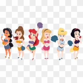 Disney Photo - Disney Princess Cheer, HD Png Download - cheerleader png