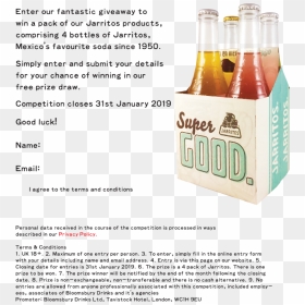 Glass Bottle, HD Png Download - jarritos png