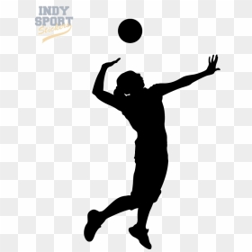 Transparent American Football Player Silhouette Png - Silhouette Volleyball Player Png, Png Download - football player silhouette png