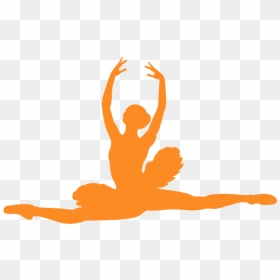 Ballerina Silhouette Grand Jete, HD Png Download - ballerina silhouette png
