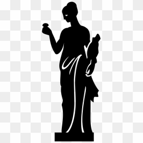 Sculpture Silhouette Png, Transparent Png - statue of liberty silhouette png