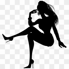 Thumb Image - Transparent Woman Sitting Silhouette, HD Png Download - model silhouette png