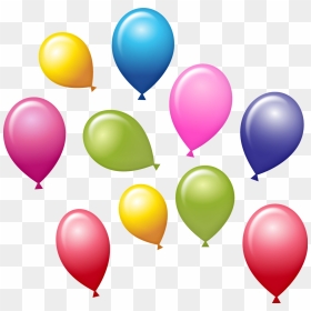 Balloon Confetti Png Vector, Transparent Png - birthday streamers png