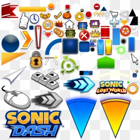 Transparent Sonic Rings Png - Sonic Dash Textures, Png Download - sonic ring png