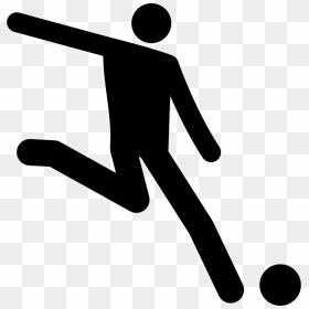 Brazil Soccer Player Silhouette - Icone Joueur De Foot, HD Png Download - football player silhouette png