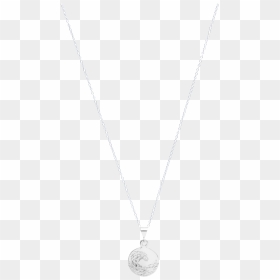 Top Sterling Silver Circle On A Sterling Silver Chain - Locket, HD Png Download - silver circle png