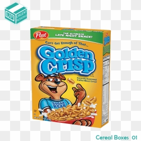 Golden Crisp Cereal Bear, HD Png Download - cereal box png
