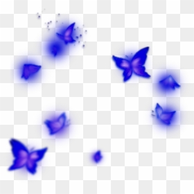#blue #purple #butterfly #butterflies #glow #bug #bluebutterflies - Glowing Blu Butterfly Png, Transparent Png - purple butterfly png
