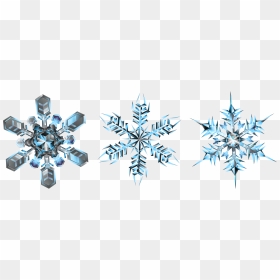 Crystal Snowflakes Transparent Png Clip Art Imageâ - Transparent Snow Crystal Png, Png Download - winter border png
