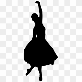 Elegant Ballerina Silhouette 2 Clip Arts - Silhouette Of Ballroom Dancers, HD Png Download - ballerina silhouette png