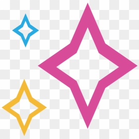 Sparkles Emoji Clipart - وکتور ستاره 4 پر, HD Png Download - pink sparkles png