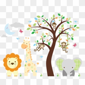 Stickers Jungle, HD Png Download - jungle tree png